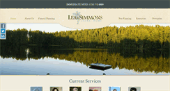 Desktop Screenshot of leaandsimmonsfuneralhome.com